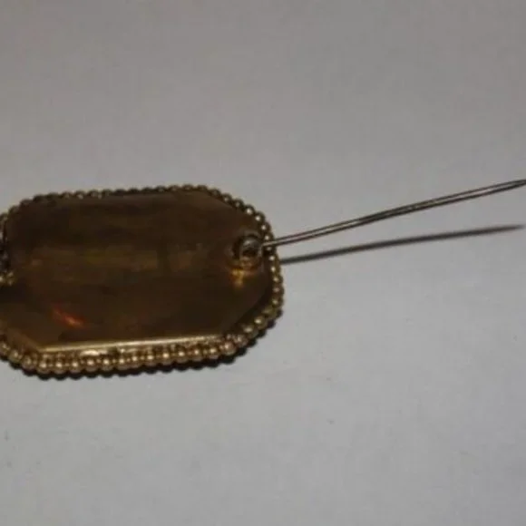 Victorian Pietra Dura Pin